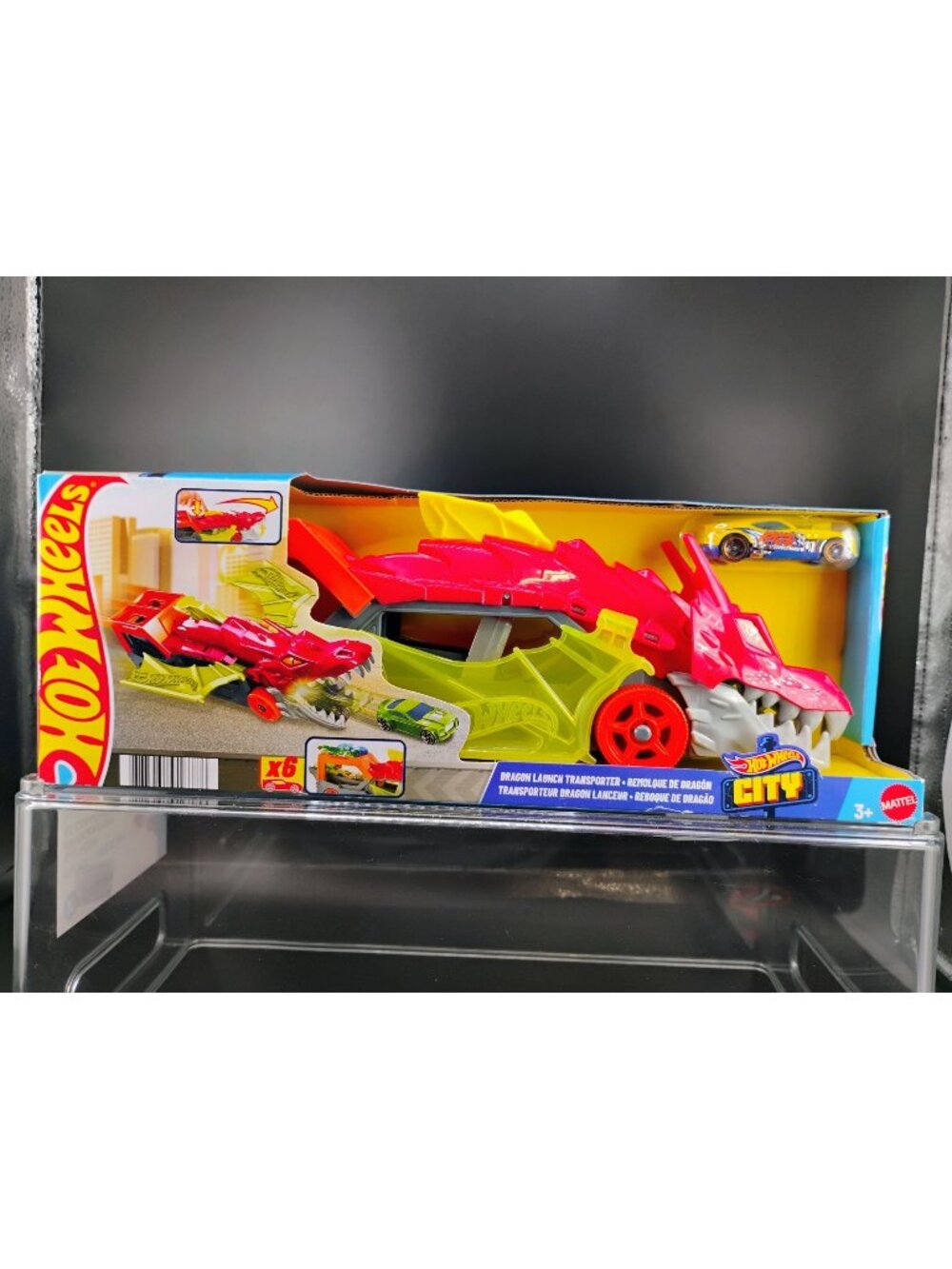 Hot Wheels City Dragon Launch Transporter Toy Vehicle Playset